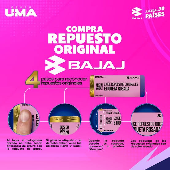4 Pasos para Reconocer Repuestos Originales Bajaj Grupo UMA
