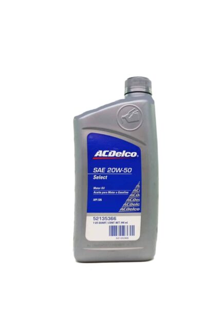 Aceite ACDelco Select 20W50 1 Litro.
