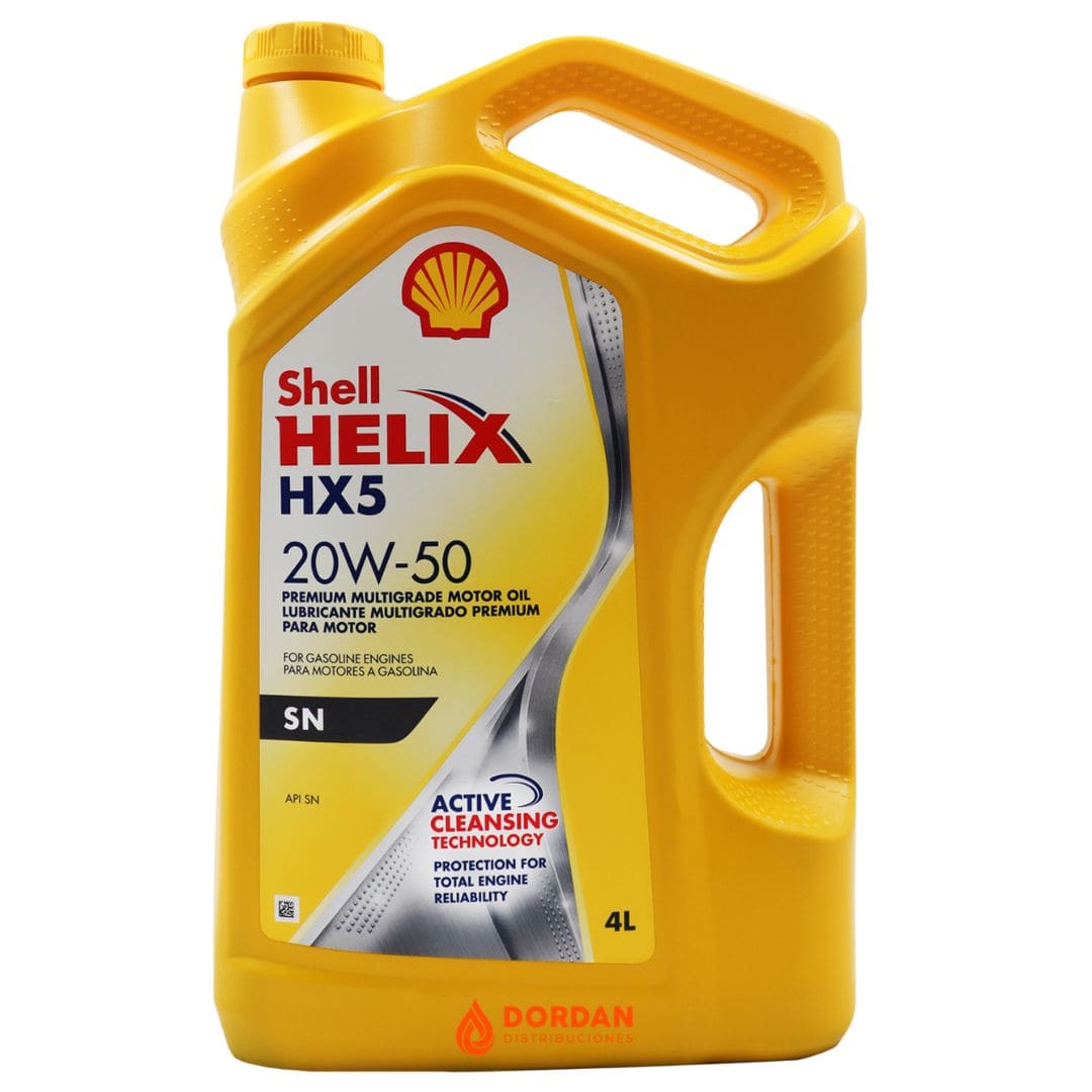 SHELL HELIX HX5 20W50 X 4 LITROS