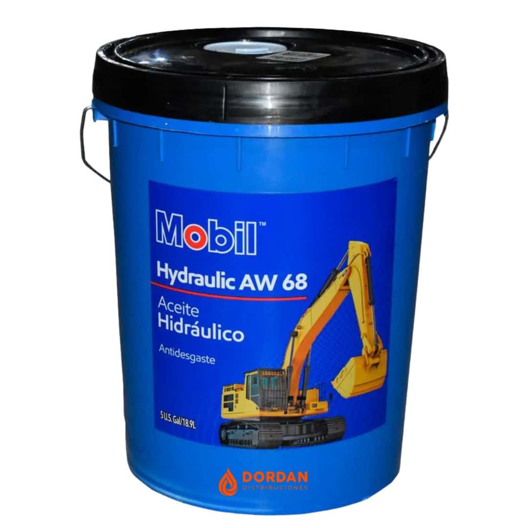 MOBIL HIDRAULICO AW 68 CANECA X 5 GALONES
