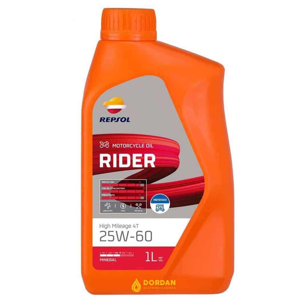 REPSOL RIDER HIGH MILEAGE 25W60 X 1 Litro